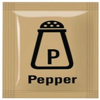 Chef Approved - Black Pepper Sachets - 1 x 2000