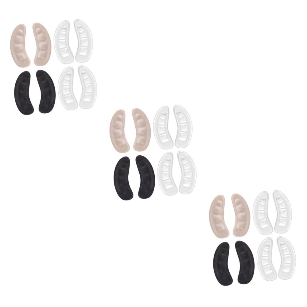 minkissy 3sets Insoles for High Heels Comfortable Heel Pads Breathable Reusable Lifts for Shoes 4pairs*3