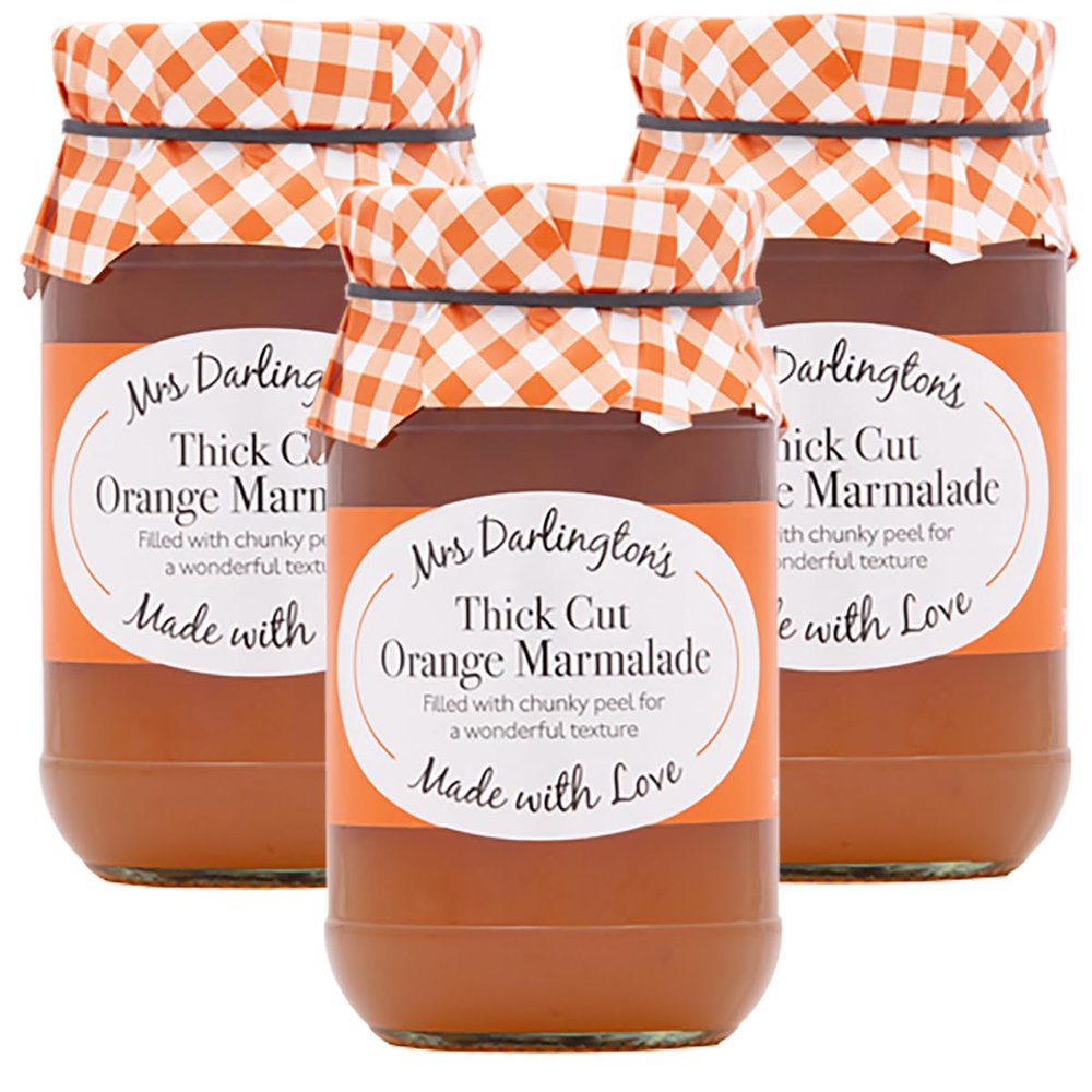 Mrs Darlington's Thick Cut Orange Marmalade - 340g - Pack of 3