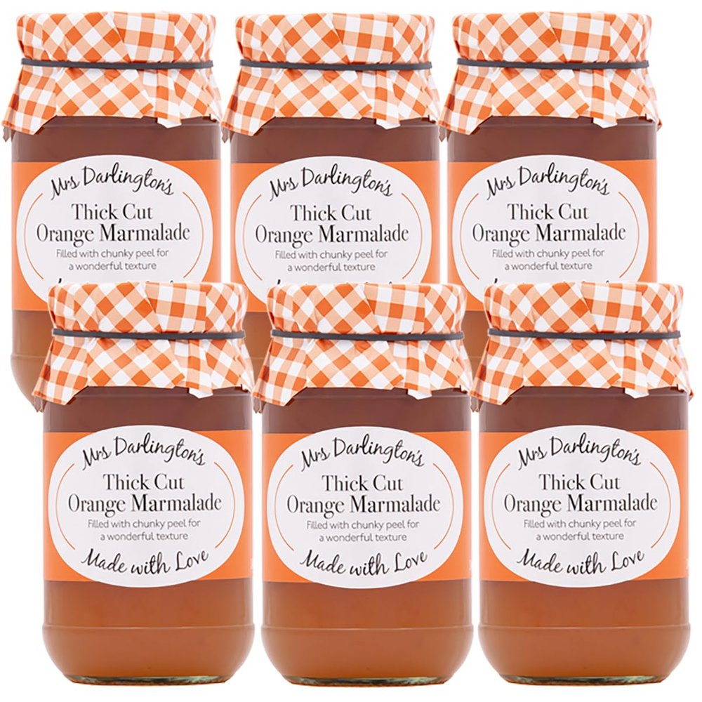 Mrs Darlington's Thick Cut Orange Marmalade - 340g - Pack of 6
