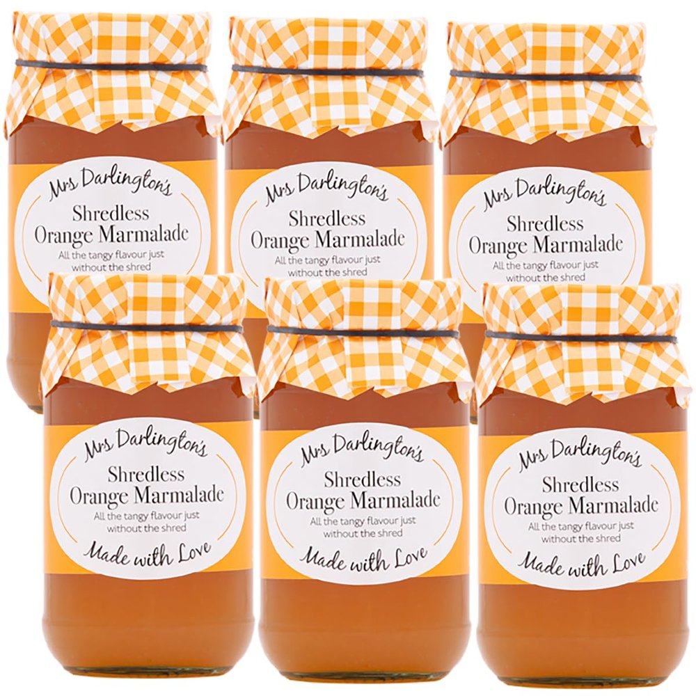 Mrs Darlington's Shredless Orange Marmalade - 340g - Pack of 6