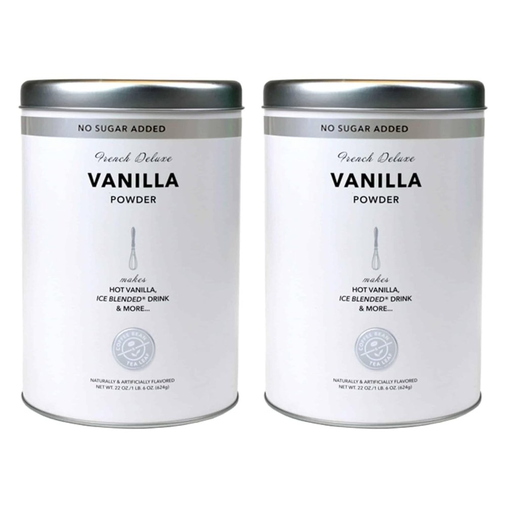 Coffee Bean & Tea Leaf 2 x Vanilla Cream (No Added Sugar) for Coffee, Latte, Smoothies, Drinks, Baking, 500ml
