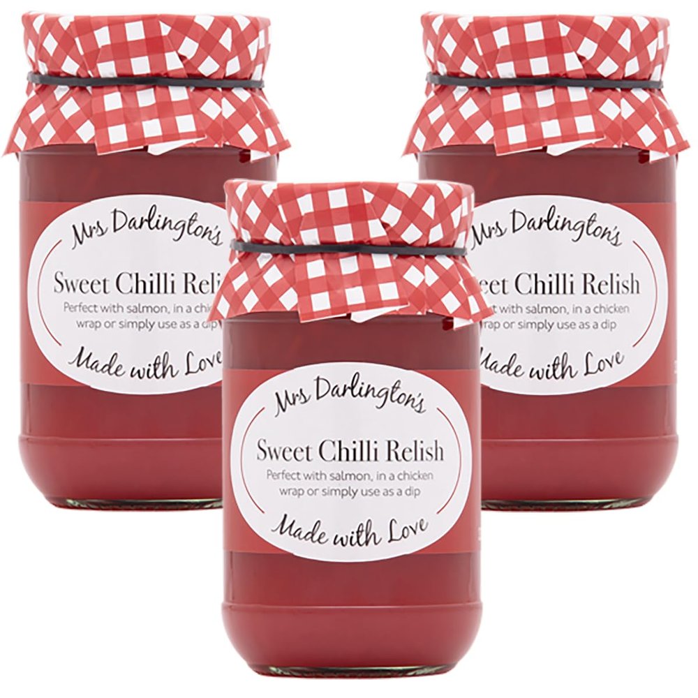 Mrs Darlington's Sweet Chilli Relish - 330g - Pack of 3