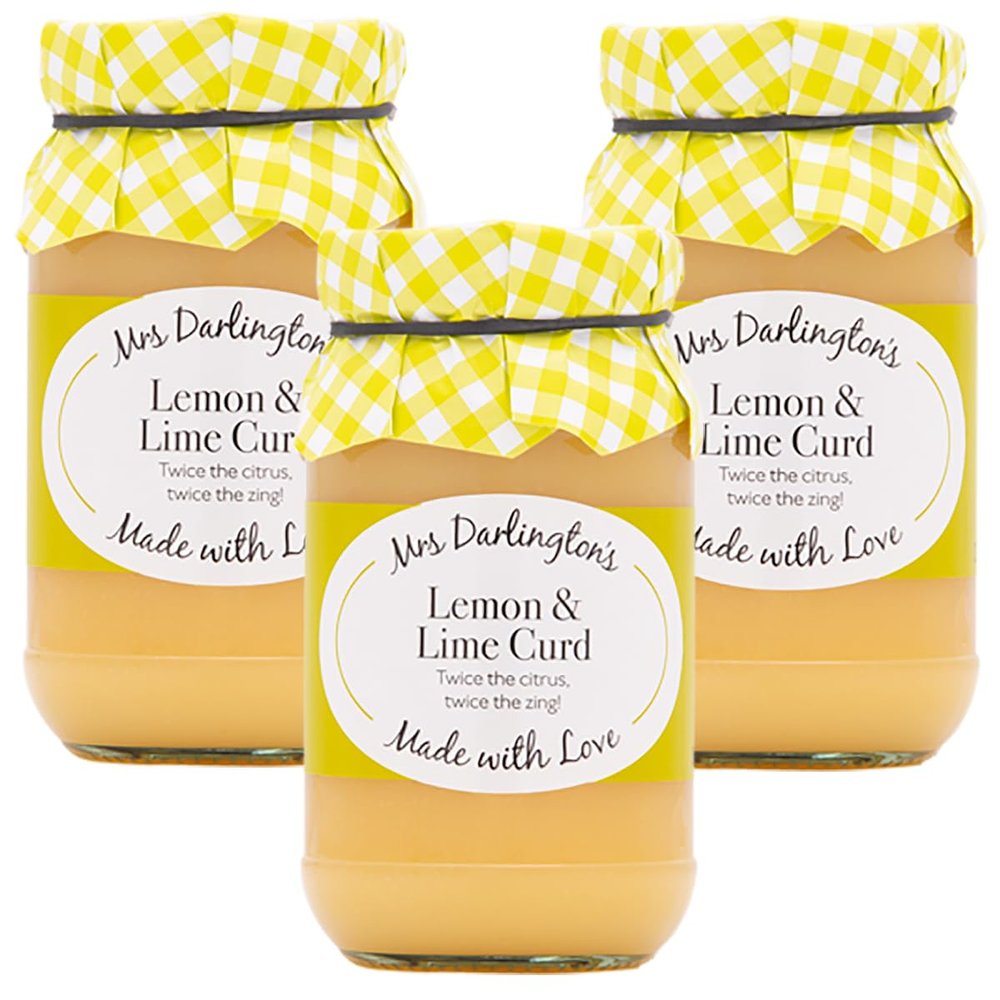 FreshCart Basics Mrs Darlington's Lemon and Lime Curd - 320g - Pack of 3