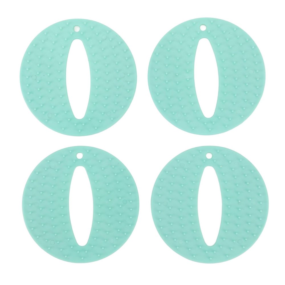 4Pcs Shot Pain Reducer, Reusable Immunization Shooting Assist Pads, Lightweight Immunization Shot Blocker for Kids and Adults (Light Green)
