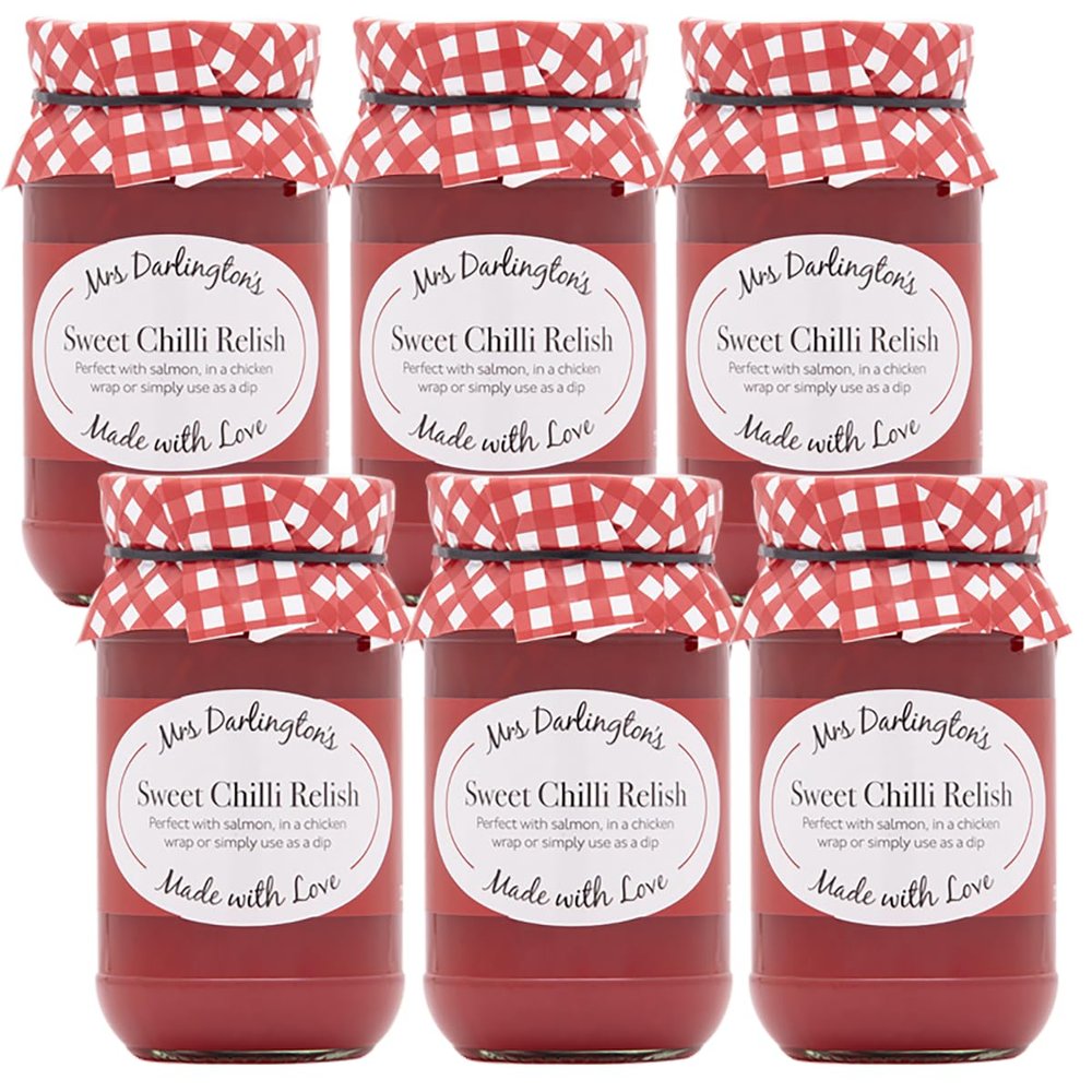 Mrs Darlington's Sweet Chilli Relish - 330g - Pack of 6