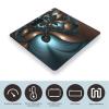 YJWANDO Scale for Body Weight, Abstract Blue Brown Print Weight Scale Body Fat Scale with Accurate & Large LCD Backlight Display, style view 3