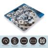 YJWANDO Scale for Body Weight, Blue Eyed Snow Leopard Print Weight Scale Body Fat Scale with Accurate & Large LCD Backlight Display, style view 3