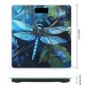 YJWANDO Scale for Body Weight, Art Blue Dragonfly Print Weight Scale Body Fat Scale with Accurate & Large LCD Backlight Display, style view 2