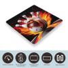 YJWANDO Scale for Body Weight, Bowling Ball Print Weight Scale Body Fat Scale with Accurate & Large LCD Backlight Display, style view 3