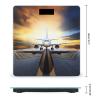YJWANDO Scale for Body Weight, Backpack Airplane Print Weight Scale Body Fat Scale with Accurate & Large LCD Backlight Display, style view 2