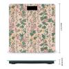 YJWANDO Scale for Body Weight, with Small Flower Pattern Print Weight Scale Body Fat Scale with Accurate & Large LCD Backlight Display, style view 2