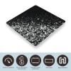 YJWANDO Scale for Body Weight, Black White Glitter Print Weight Scale Body Fat Scale with Accurate & Large LCD Backlight Display, style view 3