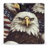 YJWANDO Scale for Body Weight, Bald Eagle Print Weight Scale Body Fat Scale with Accurate & Large LCD Backlight Display, style view 1