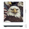 YJWANDO Scale for Body Weight, Bald Eagle Print Weight Scale Body Fat Scale with Accurate & Large LCD Backlight Display, style view 2