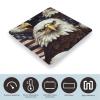 YJWANDO Scale for Body Weight, Bald Eagle Print Weight Scale Body Fat Scale with Accurate & Large LCD Backlight Display, style view 3