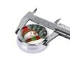 Pill Case Round Pill Box with 3 Compartment Smile Gaze Snowman Pill Organizer Waterproof Medicine Organizer Box for Travel Metal Pill Containers for Medication Planner view 2