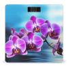 YJWANDO Scale for Body Weight, Beautiful Orchid Print Weight Scale Body Fat Scale with Accurate & Large LCD Backlight Display, style view 1