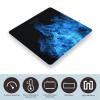 YJWANDO Scale for Body Weight, Blue Flame Print Weight Scale Body Fat Scale with Accurate & Large LCD Backlight Display, style view 3