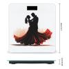 YJWANDO Scale for Body Weight, Ballroom Dance Print Weight Scale Body Fat Scale with Accurate & Large LCD Backlight Display, style view 2