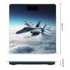 YJWANDO Scale for Body Weight, Aircraft Fighter Jets Print Weight Scale Body Fat Scale with Accurate & Large LCD Backlight Display, style view 2