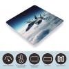 YJWANDO Scale for Body Weight, Aircraft Fighter Jets Print Weight Scale Body Fat Scale with Accurate & Large LCD Backlight Display, style view 3