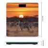 YJWANDO Scale for Body Weight, Africa Sunset Zebra Print Weight Scale Body Fat Scale with Accurate & Large LCD Backlight Display, style view 2
