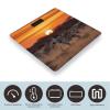 YJWANDO Scale for Body Weight, Africa Sunset Zebra Print Weight Scale Body Fat Scale with Accurate & Large LCD Backlight Display, style view 3
