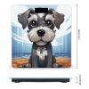 YJWANDO Scale for Body Weight, Adorable Schnauzer Print Weight Scale Body Fat Scale with Accurate & Large LCD Backlight Display, style view 2