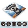 YJWANDO Scale for Body Weight, Adorable Schnauzer Print Weight Scale Body Fat Scale with Accurate & Large LCD Backlight Display, style view 3
