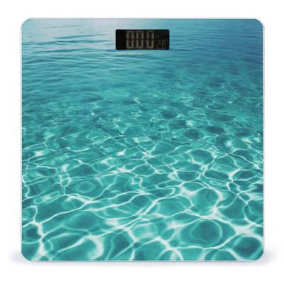 YJWANDO Scale for Body Weight, Blue Aqua Pool Water Print Weight Scale Body Fat Scale with Accurate & Large LCD Backlight Display, style