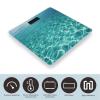 YJWANDO Scale for Body Weight, Blue Aqua Pool Water Print Weight Scale Body Fat Scale with Accurate & Large LCD Backlight Display, style view 3