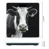 YJWANDO Scale for Body Weight, Animal Funny Cow Head Black White Print Weight Scale Body Fat Scale with Accurate & Large LCD Backlight Display, style view 2