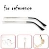 XYMJT Glasses arms,glasses arm replacement legs, 1 Pair Gold Vintage Patterned Gentle Metal Glasses Replacement Temple Arms view 2