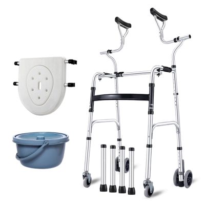 Folding Walkers Lightweight Walkers for Seniors Axillary Support Assistor Disability Aids Walkers Indoor Walkers for Seniors Walking Frame,F Star of Light