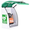 Wall-Mounted AED Defibrillator Storage Cabinet, Cardiac Defibrillator Steel Storage Cabinet with Key and Alarm, Adjustable Partition Position, AED Cabinet for Home, Schools, Clubs and Groups view 1
