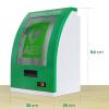 Wall-Mounted AED Defibrillator Storage Cabinet, Cardiac Defibrillator Steel Storage Cabinet with Key and Alarm, Adjustable Partition Position, AED Cabinet for Home, Schools, Clubs and Groups view 2