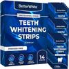 BetterWhite Professional Teeth Whitening Strips 7 Treatments - Enamel Safe - Non-Sensitive Formula - 14 Peroxide-Free Whitening Strips - Dentist Formulated Teeth Whitening Kit view 1