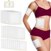 30Pcs Self-Adhesive Castor Oil Patches, 3 Sizes Highly Absorbent Castor Oil Packs, Disposable Patches No Wash, Waterproof, Anti-Seepage (White) view 1