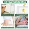 30Pcs Self-Adhesive Castor Oil Patches, 3 Sizes Highly Absorbent Castor Oil Packs, Disposable Patches No Wash, Waterproof, Anti-Seepage (White) view 4