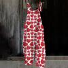 Wide Leg Trousers for Women UK Black Leather Shorts Women Jeans Size 8 tan Velvet Jumpsuit for Party wear Overalls Denim Long Wide Leg Capri Dress Pants Linen red view 2