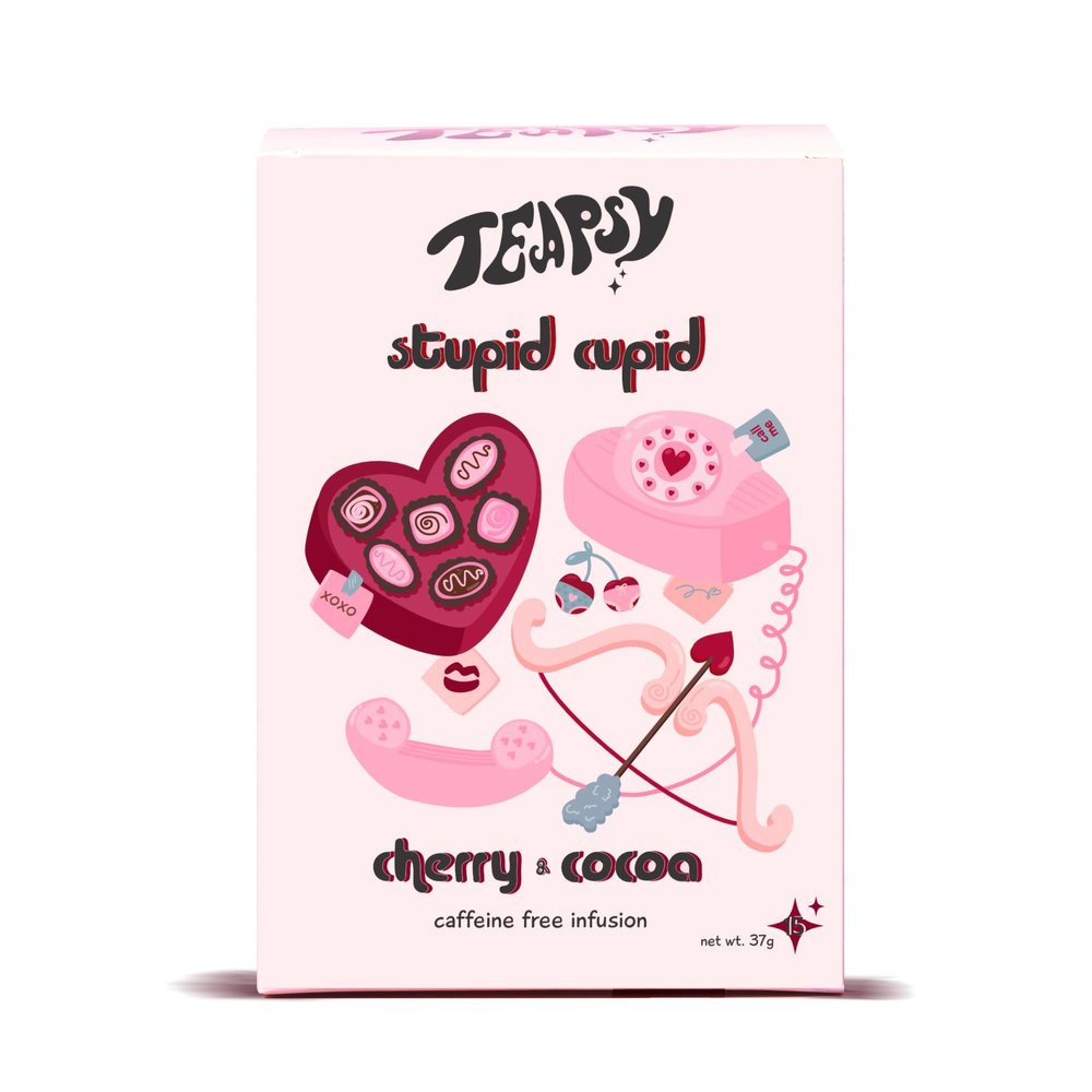 Teapsy "Stupid Cupid" Tea | Cherry & Cocoa Tea | 15 Premium Teabags