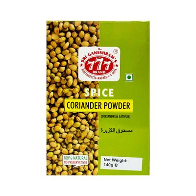 777 Coriander Powder 140G 100% Natural And No Added Preservatives Dhania Powder Authentic Flavours Rich In Taste And Aroma Product Of India Pack Of 1