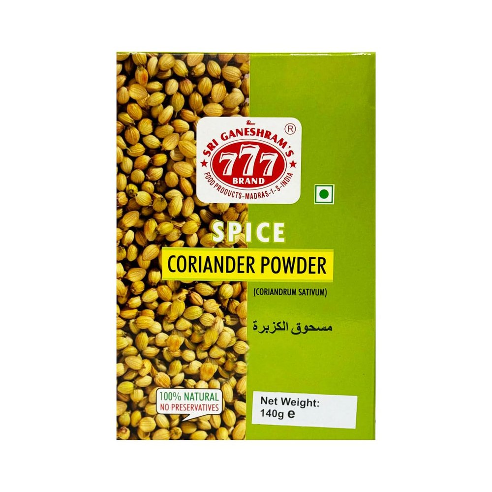 777 Coriander Powder 140G 100% Natural And No Added Preservatives Dhania Powder Authentic Flavours Rich In Taste And Aroma Product Of India Pack Of 1