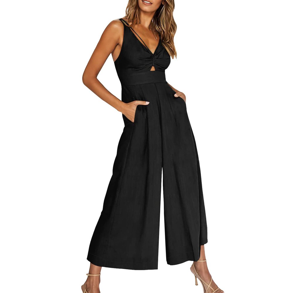 Ladies Joggers Size 18 Tummy Control with Sides Pockets Casual Wide Leg Pants Black Shorts Women Running Clothes Women high Slit Ladies Lounge Trousers Backless Jumpsuit Skinny Jeans Bootleg