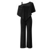 Womens Ripped Jeans Black Sequin Skirt Womens 2 in 1 Running Shorts Pregnant Mens Elasticated Waist Jeans Ladies Trousers Wide Leg Yoga Pants with Pockets Crop Capri Pant Cropped Blue Ladies view 2