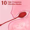 10 Modes Quiet Powerful Handheld Electric Bullet Tool Personal Body Relaxation Women's Gift Women's Sports Foot Massage Relaxation, Women's Massage Tool,Waterproof Travel Pocket Size KJ03 (Pink) view 2