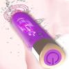 10 Modes Quiet Powerful Handheld Electric Bullet Tool Personal Body Relaxation Women's Gift Women's Sports Foot Massage Relaxation, Women's Massage Tool,Waterproof Travel Pocket Size KJ03 (Purple) view 3