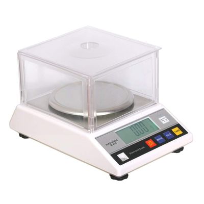 Lab Analytical Balance Digital Electronic Scientific Weighing Scale High Precision 0.01g w/Windshield Counting Scale 13 Unit Conversion (600g/0.01g)