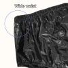 TOVCHEI Adult Pull on Plastic Pants Incontinence Leak-Proof PVC Diapers Cover Soft Quiet Waterproof Safety Pants, Reusable,Black,XL view 3